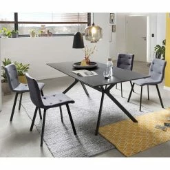 Aktion ✔️ 180x90 Esstisch Sitzgruppe Set - Nibal (fünfteilig) ?