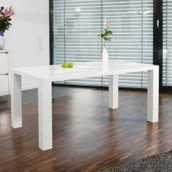 Bester Verkauf ? 180x90 Esstischgruppe In Weiß - Secrema (fünfteilig) ? 8 Bester Verkauf ? 180x90 Esstischgruppe In Weiß - Secrema (fünfteilig) ? -Cassna shop 180x90 esstischgruppe in weiss mit armlehnstuehlen in rosa gold secrema 03