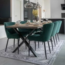 Angebote ? 200x95 Tisch Mit Polsterstühlen - Ricinga (siebenteilig) ?