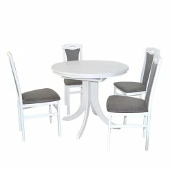 Cassna shop 18 Aktion ? 4 Personen Essgruppe In Weiß - Omdrunas (fünfteilig) ?