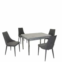 Angebote ⭐ 4 Personen Tischgruppe Günstig - Times (fünfteilig) ✔️