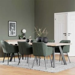 Bester Verkauf ? 6 Personen Essgruppe In Modernem Design - Pulva (siebenteilig) ? -Cassna shop 6 personen essgruppe in modernem design mit armlehnenstuehlen pulva 02