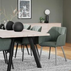 Bester Verkauf ? 6 Personen Essgruppe In Modernem Design - Pulva (siebenteilig) ? -Cassna shop 6 personen essgruppe in modernem design mit armlehnenstuehlen pulva 03