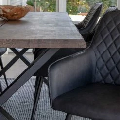 Billig ? 6 Personen Essplatz Mit Designtisch - Zenya (siebenteilig) ⭐ -Cassna shop 6 personen essplatz mit designtisch kunstleder armlehnstuehlen zenya 03