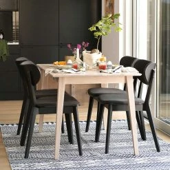 Auslauf ? Abklappbarer Esstisch & 4 Stühle - Pessoa (fünfteilig) ?