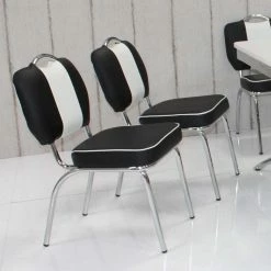 Bester Verkauf ? American Diner Essgruppe Barataria In Schwarz Weiß (sechsteilig) ✔️ 9 Bester Verkauf ? American Diner Essgruppe Barataria In Schwarz Weiß (sechsteilig) ✔️ -Cassna shop american diner essgruppe in schwarz weiss barataria 04