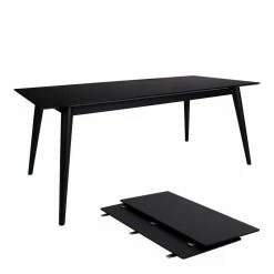 Auslauf ? Ausziehbarer Esstisch Mit Schalenstühlen - Vigadru (fünfteilig) ? -Cassna shop ausziehbarer esstisch mit schalenstuehlen in schwarz skandi vigadru 04