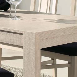 Bestpreis ? Ausziehtisch Rateina Und Vier Stühle Im Set (fünfteilig) ? -Cassna shop ausziehtisch vier stuehle im set eiche sonoma und anthrazit rateina 03