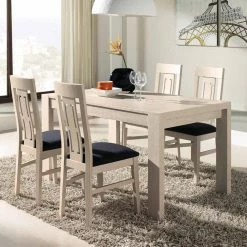 Bestpreis ? Ausziehtisch Rateina Und Vier Stühle Im Set (fünfteilig) ? -Cassna shop ausziehtisch vier stuehle im set eiche sonoma und anthrazit rateina 05