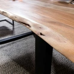 Am billigsten ? Baumkanten Essgruppe Mit U-Füßen - Tonnato (dreiteilig) ? -Cassna shop baumkanten essgruppe mit u fuessen tisch zwei baenke tonnato 02