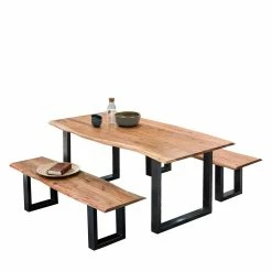 Am billigsten ? Baumkanten Essgruppe Mit U-Füßen - Tonnato (dreiteilig) ?