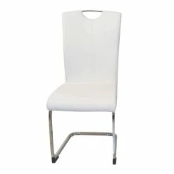 Top 10 ? Betonoptik Küchentisch & Schwingstühle - Calarina (fünfteilig) ? -Cassna shop betonoptik kuechentisch schwingstuehle in weiss kunstleder chrom calarina 03