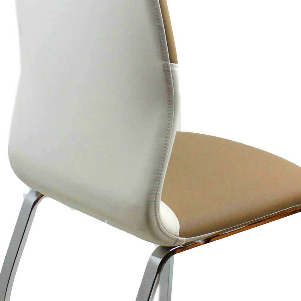 Blitzangebot ? Braun Weiße Tischgruppe Sisela Mit Ausziehbarem Tisch (fünfteilig) ? 6 Blitzangebot ? Braun Weiße Tischgruppe Sisela Mit Ausziehbarem Tisch (fünfteilig) ? – Bild 6