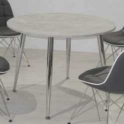 Top 10 ? Design Essgruppe In Rund - Flumicina (fünfteilig) ⌛ -Cassna shop design essgruppe in rund mit 4 kunstlederstuehlen flumicina 03