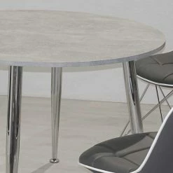 Top 10 ? Design Essgruppe In Rund - Flumicina (fünfteilig) ⌛ -Cassna shop design essgruppe in rund mit 4 kunstlederstuehlen flumicina 04