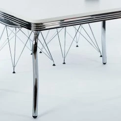 Rabatt ❤️ Design Essgruppe In Schwarz & Weiß - Candelcero (fünfteilig) ❤️ -Cassna shop design essgruppe in schwarz weiss mit chrom fuer vier personen candelcero 04