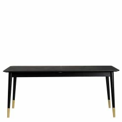 Schlussverkauf ✨ Design Retro Essgruppe In Schwarz - Orgevia (siebenteilig) ? -Cassna shop design retro essgruppe in schwarz aus eiche mdf kunstleder orgevia 03