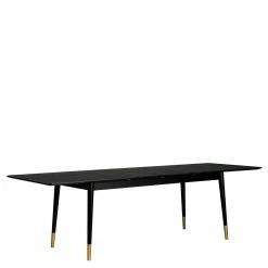 Schlussverkauf ✨ Design Retro Essgruppe In Schwarz - Orgevia (siebenteilig) ? -Cassna shop design retro essgruppe in schwarz aus eiche mdf kunstleder orgevia 05