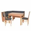 Am billigsten ⌛ Eckbank Gruppe In Anthrazit & Natur - Cester (vierteilig) ? -Cassna shop eckbank gruppe in anthrazit natur mit fuenf sitzplaetzen cester f