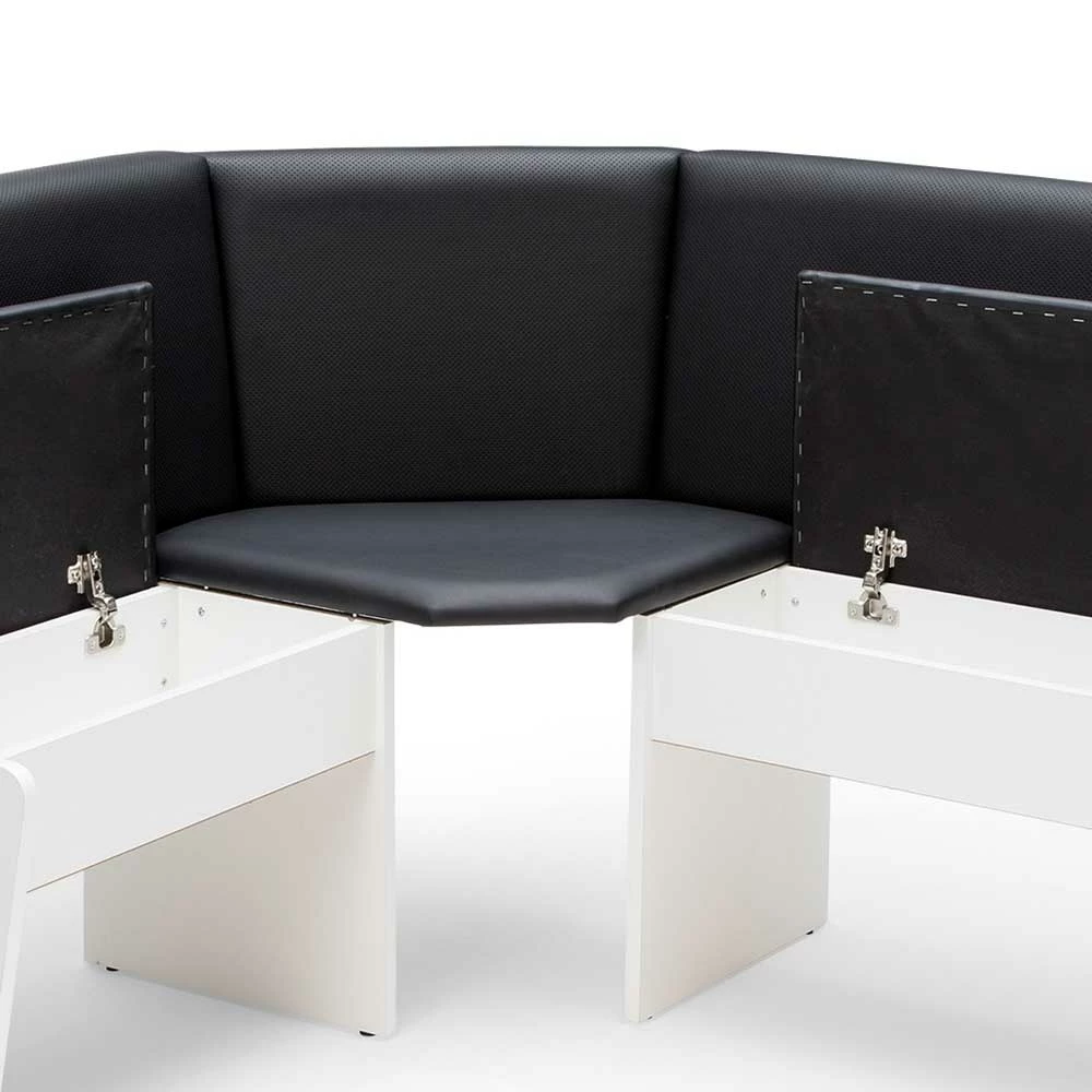 Schlussverkauf ? Eckbank Gruppe In Schwarz Weiß - Enevo (vierteilig) ? 5 Schlussverkauf ? Eckbank Gruppe In Schwarz Weiß - Enevo (vierteilig) ? – Bild 5