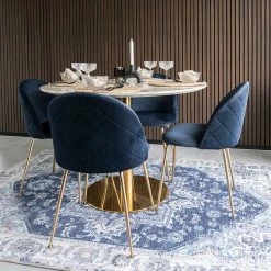 Schlussverkauf ? Edle Esstischgruppe In Rund - Lion (fünfteilig) ?