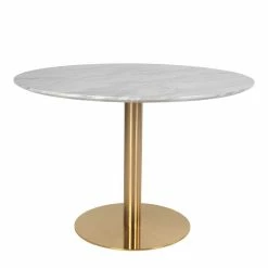 Schlussverkauf ? Edle Esstischgruppe In Rund - Lion (fünfteilig) ? -Cassna shop edle esstischgruppe in rund marmor look messing dunkelblau lion 04