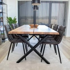 Am billigsten ? Eiche Esstisch & 6 Polsterstühle - Tricky (siebenteilig) ❤️