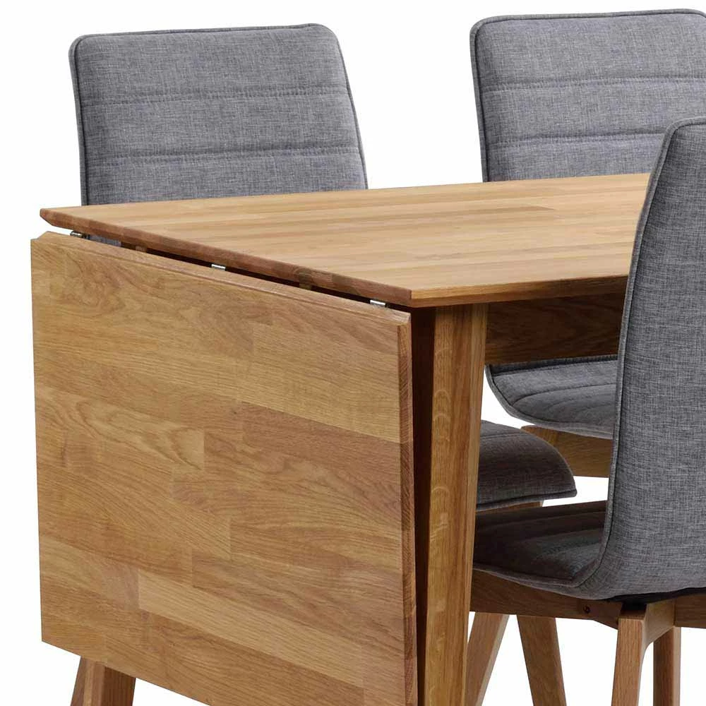 Brandneu ? Eiche Esstisch Set Mit Polsterstühlen - Number (fünfteilig) ? 3 Brandneu ? Eiche Esstisch Set Mit Polsterstühlen - Number (fünfteilig) ? – Bild 3