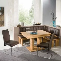 Bestpreis ? Essecke Kenry In Braun (vierteilig) ❤️ -Cassna shop essecke braun kernbuche kenry 01