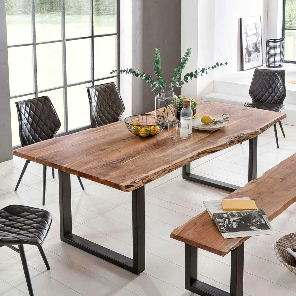 Schlussverkauf ? Essgruppe Viamare Mit Bank Und Baumkantentisch (sechsteilig) ? 2 Schlussverkauf ? Essgruppe Viamare Mit Bank Und Baumkantentisch (sechsteilig) ? – Bild 2