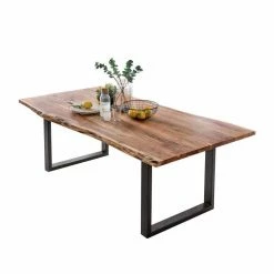 Schlussverkauf ? Essgruppe Viamare Mit Bank Und Baumkantentisch (sechsteilig) ? 8 Schlussverkauf ? Essgruppe Viamare Mit Bank Und Baumkantentisch (sechsteilig) ? -Cassna shop essgruppe bank und baumkantentisch kunstleder stuehle in schwarz 6 teilige kombi viamare 03