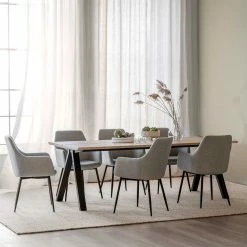 Schlussverkauf ⌛ Essgruppe Im Skandinavischen Wohnstil - Ivona (siebenteilig) ?