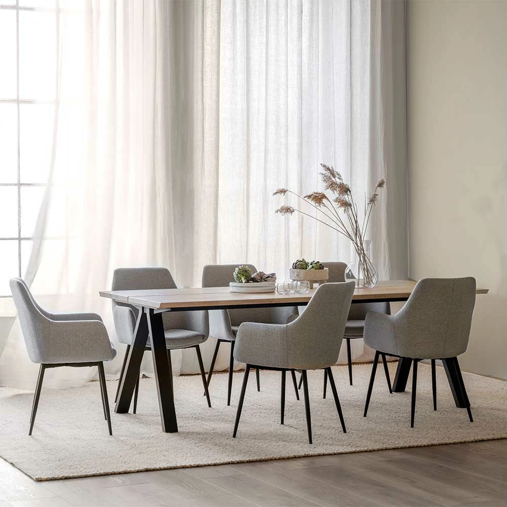 Schlussverkauf ⌛ Essgruppe Im Skandinavischen Wohnstil - Ivona (siebenteilig) ? 1 Schlussverkauf ⌛ Essgruppe Im Skandinavischen Wohnstil - Ivona (siebenteilig) ?