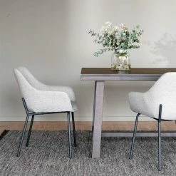 Billig ? Esstisch Gruppe In Eiche Dunkel - Vedraza (siebenteilig) ? -Cassna shop esstisch gruppe in eiche dunkel mit stuehlen in hellgrau schwarz vedraza 02