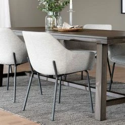 Billig ? Esstisch Gruppe In Eiche Dunkel - Vedraza (siebenteilig) ? -Cassna shop esstisch gruppe in eiche dunkel mit stuehlen in hellgrau schwarz vedraza 03