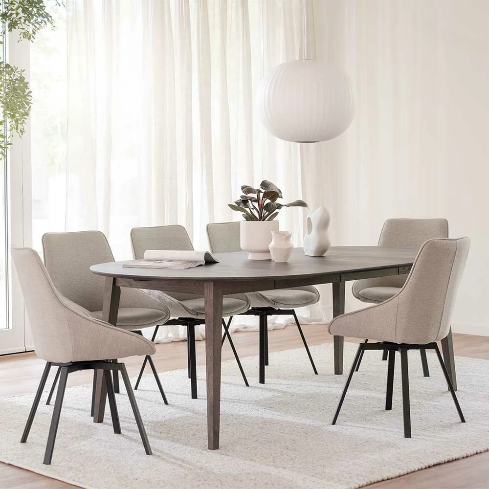 Schlussverkauf ❤️ Esstisch & Schalenstühle Drehbar - Semrosa (siebenteilig) ❤️ 3 Schlussverkauf ❤️ Esstisch & Schalenstühle Drehbar - Semrosa (siebenteilig) ❤️ – Bild 3