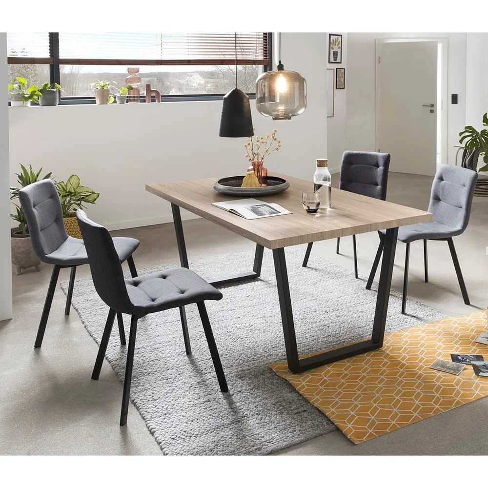 Billig ✨ Esstischgruppe Im Skandi Design - Benns (fünfteilig) ⭐ 1 Billig ✨ Esstischgruppe Im Skandi Design - Benns (fünfteilig) ⭐