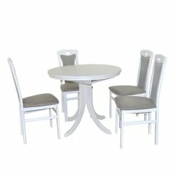 Top 10 ? Esstischgruppe In Weiß Mit Grau - Onissa (fünfteilig) ?