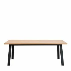 Auslauf ? Esstischgruppe In White Wash & Schwarz - Hainan (siebenteilig) ? -Cassna shop esstischgruppe in white wash schwarz im skandi design hainan 04