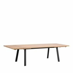 Auslauf ? Esstischgruppe In White Wash & Schwarz - Hainan (siebenteilig) ? -Cassna shop esstischgruppe in white wash schwarz im skandi design hainan 05