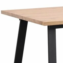 Auslauf ? Esstischgruppe In White Wash & Schwarz - Hainan (siebenteilig) ? -Cassna shop esstischgruppe in white wash schwarz im skandi design hainan 06