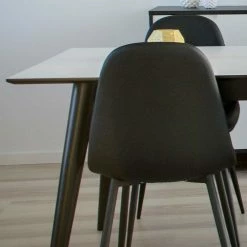 Brandneu ✔️ Esszimmer Gruppe Im Skandinavischen Stil - Ilagra (siebenteilig) ? -Cassna shop esszimmer gruppe im skandinavischen stil modern in schwarz weiss ilagra 02