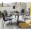 Angebote ? Esszimmer Sitzgruppe Im Loft Stil - Vonza (fünfteilig) ? -Cassna shop esszimmer sitzgruppe im loft stil in grau schwarz vonza 01