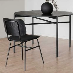 Großhandel ? Esszimmer Sitzgruppe In Schwarz - Toby (fünfteilig) ? -Cassna shop esszimmer sitzgruppe in schwarz mit rundem tisch toby 03