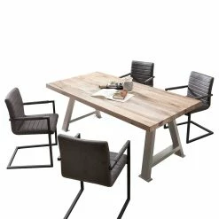 Bester Verkauf ? Esszimmer Tisch Mit Schwingstühlen - Enlina (fünfteilig) ?