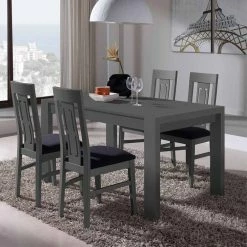 Beste Bewertungen von ? Esszimmer Tischgruppe Rurinav In Dunkelgrau (fünfteilig) ?