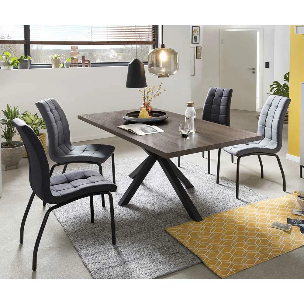 Brandneu ❤️ Esszimmer Tischgruppe Mit Vier Sitzplätzen - Terry (fünfteilig) ⌛ 1 Brandneu ❤️ Esszimmer Tischgruppe Mit Vier Sitzplätzen - Terry (fünfteilig) ⌛