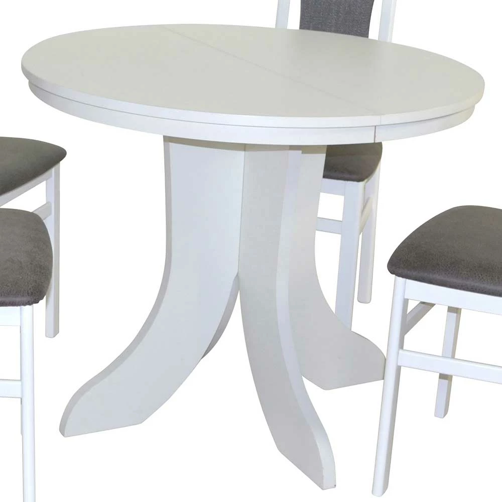 Neu ? Esszimmergruppe In Weiß & Grau - Messina (fünfteilig) ? 3 Neu ? Esszimmergruppe In Weiß & Grau - Messina (fünfteilig) ? – Bild 3