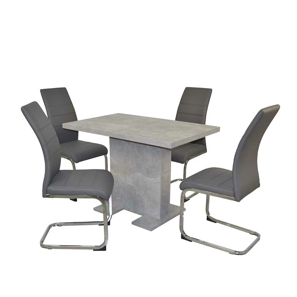 Blitzangebot ? Graue Essgruppe Modern - Rileys (fünfteilig) ? 2 Blitzangebot ? Graue Essgruppe Modern - Rileys (fünfteilig) ? – Bild 2