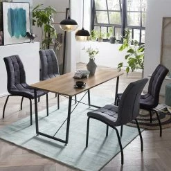 Angebote ? Günstiger Esstisch & 4 Polsterstühle - Luke (fünfteilig) ?